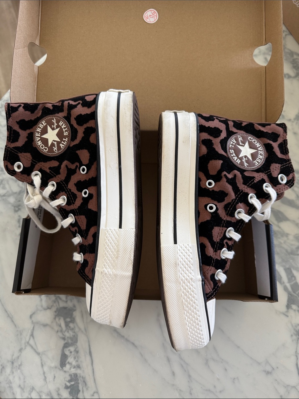 Original Converse Chuck Taylor All Star Lift Platform in leopard remix - Picture 6 of 7